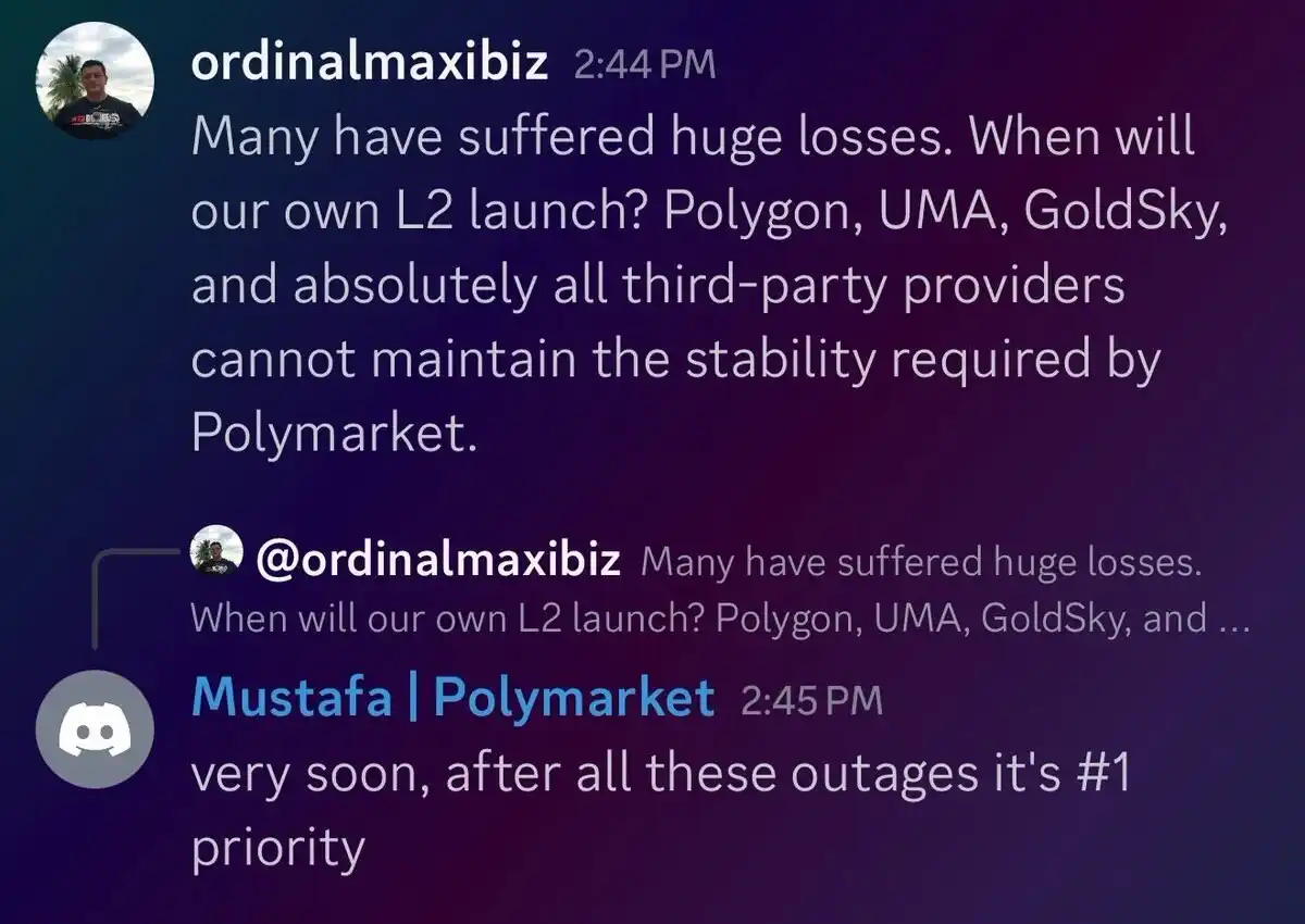 預測市場龍頭 Polymarket 宣布自建 L2,Polygon 的王牌沒了?