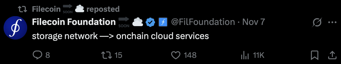 Filecoin（FIL）週內飆漲100%！宣布鏈上儲存進化成「鏈上雲端服務」